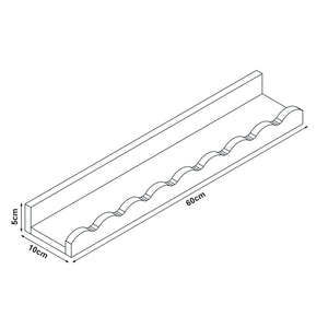 Estantería de pared para niños Set de 2 Vestnes 60x10x5 cm Cotton Candy [en.casa]