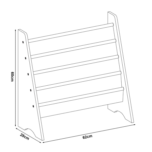 Estantería infantil Hornnes 60x62x28 cm Motivo Aqua Dream [en.casa]