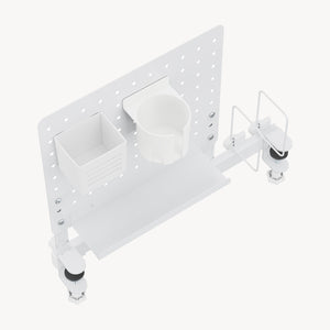 Organizador de escritorio Sauda para sujetar 50x50 cm Acero Blanco [en.casa]