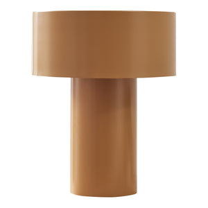 Lámpara de mesa Kömn metal 37x30x30 cm marrón [lux.pro]