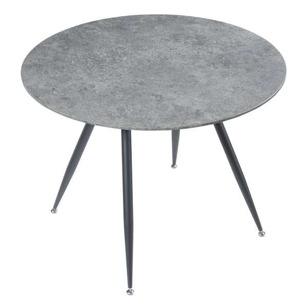 Grupo de comedor Fitjar de 5 piezas aspecto hormigón/gris oscuro [en.casa]