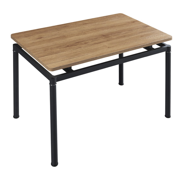 Grupo de comedor Hemnes de 5 piezas en aspecto roble/marrón claro [en.casa]