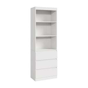 Estantería Les con 3 cajones 180x60x35 cm Blanco [en.casa]