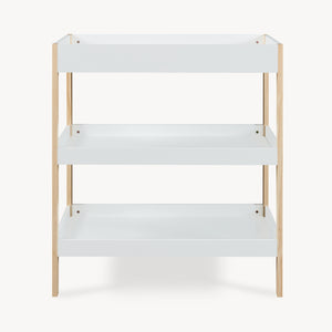 Cambiador Oupilu con 2 estantes 91x82x53 cm Blanco [en.casa]