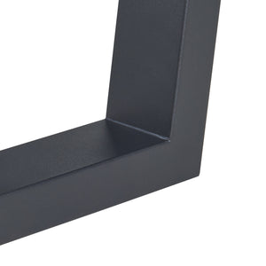 Conjunto de 2 estructuras de mesa Lalling negro [en.casa]