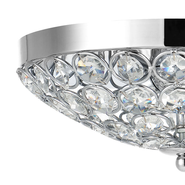 Lámpara de techo Softila 13 x Ø 30 cm Cristal/Cromo lux.pro