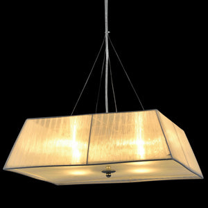 Lámpara colgante Walsum 4x E14 Ø45x113 cm Blanco lux.pro