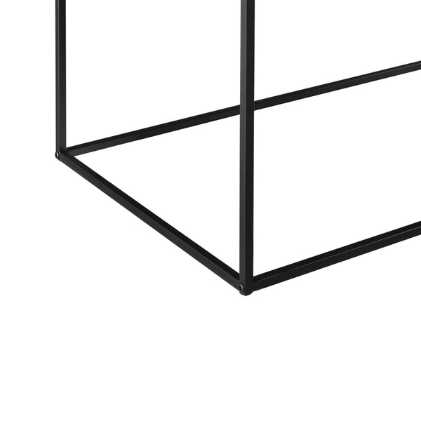 Mesa consola metal negro en varios tamaños [en.casa]