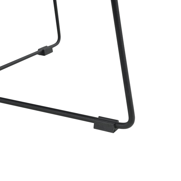 Mesa de centro Nelson Ø 60 cm Tapizado Gris/Negro en.casa