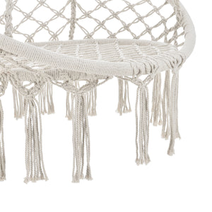 Silla colgante Tampico Máx. 100 kg para interior y exterior Crema casa.pro