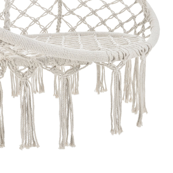 Silla colgante Tampico Máx. 100 kg para interior y exterior Crema casa.pro
