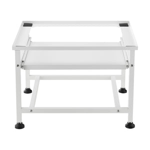 Base para lavadora Florimont con bandeja extraíble de acero [en.casa]