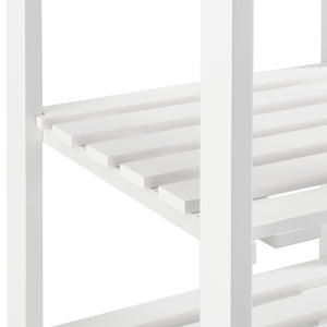 Carro de Servicio Biel 3 Estantes Cajón 76x37x37cm - [en.casa]