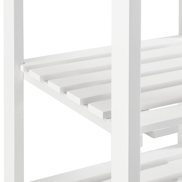 Carro de Servicio Biel 3 Estantes Cajón 76x37x37cm - [en.casa]