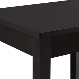 Mesa auxiliar Thun 74x38x30 cm MDF color café en.casa