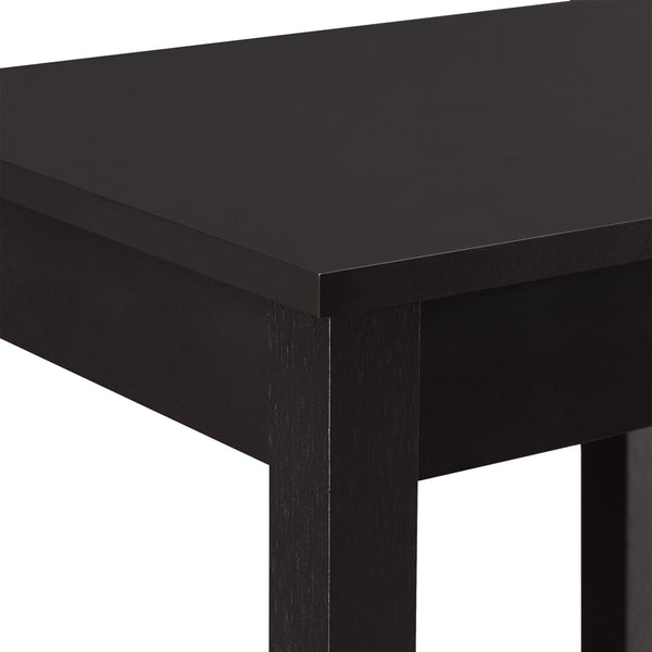 Mesa auxiliar Thun 74x38x30 cm MDF color café en.casa