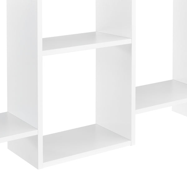 Estantería de pared Jessheim 161x18x65 cm Blanco en.casa