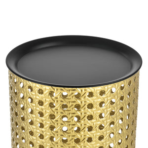 Mesa auxiliar Theux juego de 2 negro/dorado en.casa