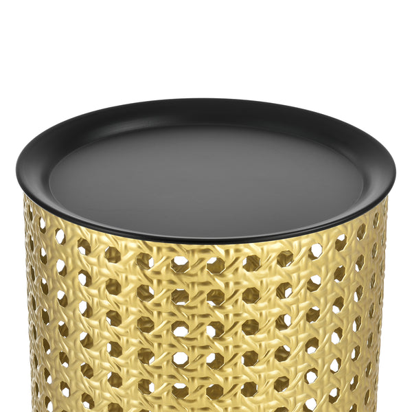 Mesa auxiliar Theux juego de 2 negro/dorado en.casa
