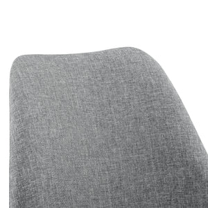 Silla de oficina Atherton 83-93x48x55 cm Gris claro [en.casa]