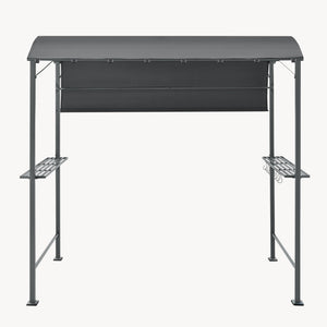 Gazebo del Pabellón para la Barbacoa Pyrgos 215 x 220 x 140 cm Gris oscuro [en.casa]