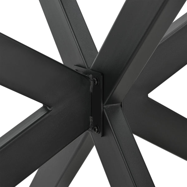 Estructura de mesa Oberau 150x78x71 cm Negro [en.casa]