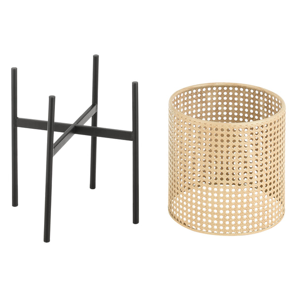 Soporte para plantas Walhain juego de 3 negro color arena en.casa