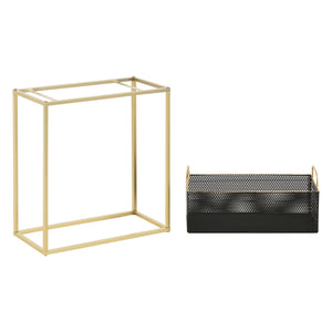 Soporte para plantas Jurbise juego de 2 piezas color latón/negro en.casa