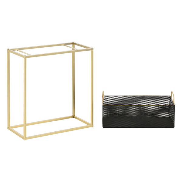Soporte para plantas Jurbise juego de 2 piezas color latón/negro en.casa