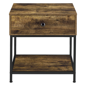 Mesa auxiliar Bjuv 45x39x49cm Tono de madera oscura en.casa