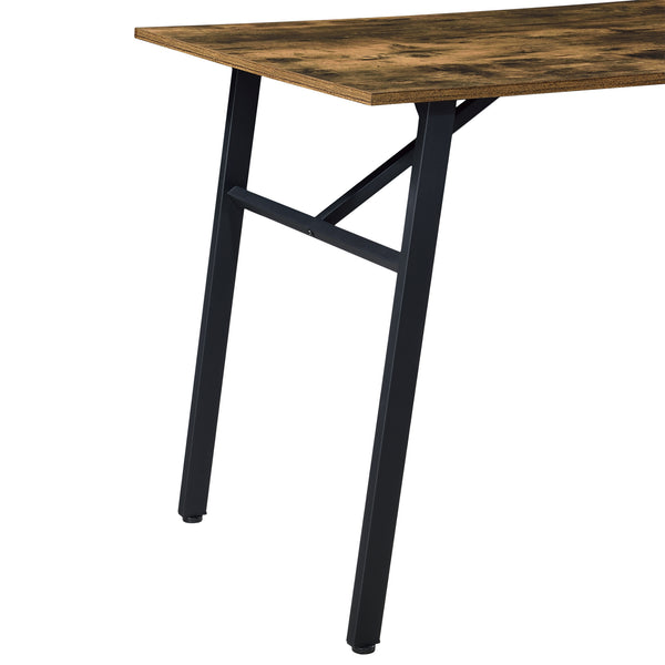 Mesa de comedor Flatanger 110x70x75cm para 4 personas Tono de madera oscura [en.casa]