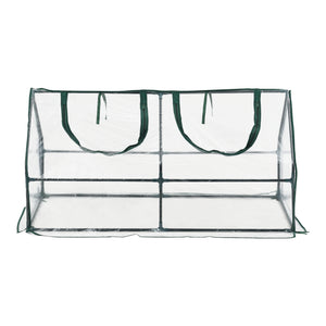 Mini invernadero Laubach 120x60x60cm película de PVC transparente [en.casa]