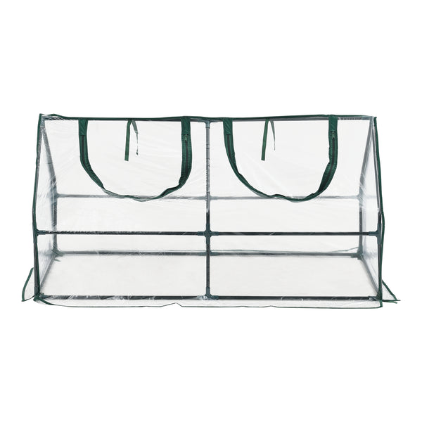 Mini invernadero Laubach 120x60x60cm película de PVC transparente [en.casa]