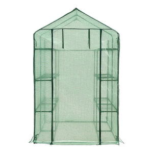 Invernadero Vale con estantes 120x170x194cm Verde [en.casa]