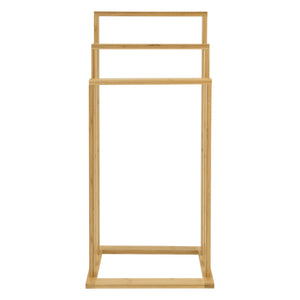 Soporte para toallas de bambú Rana 40x24x82 cm [en.casa]