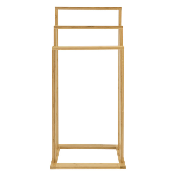 Soporte para toallas de bambú Rana 40x24x82 cm [en.casa]