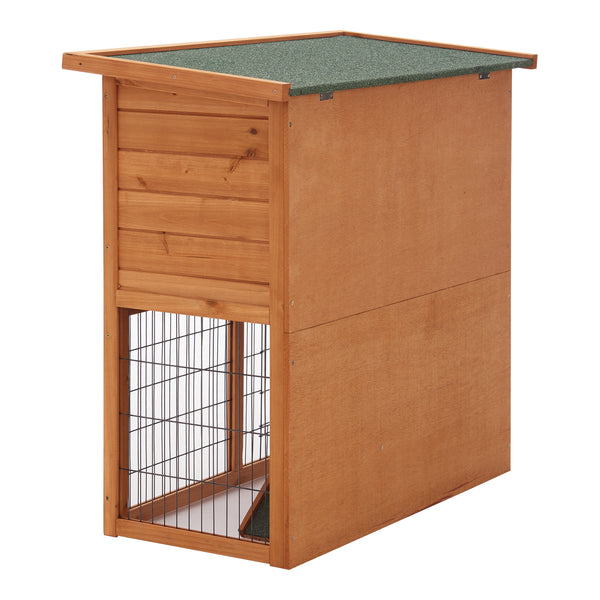 Casa para conejos Nidda 85x91,5x45cm madera de abeto [en.casa]