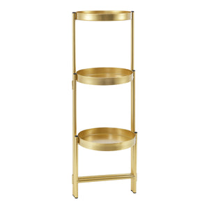 Soporte para flores Kallo color latón [en.casa]