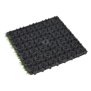 Baldosas de césped artificial Wiesloch juego de 11 piezas 1m² [en.casa]
