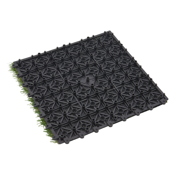 Baldosas de césped artificial Wiesloch juego de 11 piezas 1m² [en.casa]