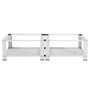 Base para lavadora doble Cremlingen 150 kg Blanco [en.casa]