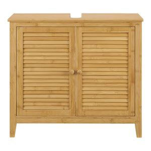 Mueble bajo lavabo de bambú Värmdö 60x67x30cm [en.casa]