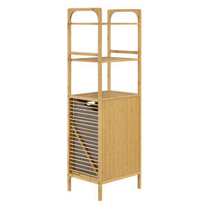 Estante para ropa de bambú Tidaholm 118x39,5x30,5cm [en.casa]
