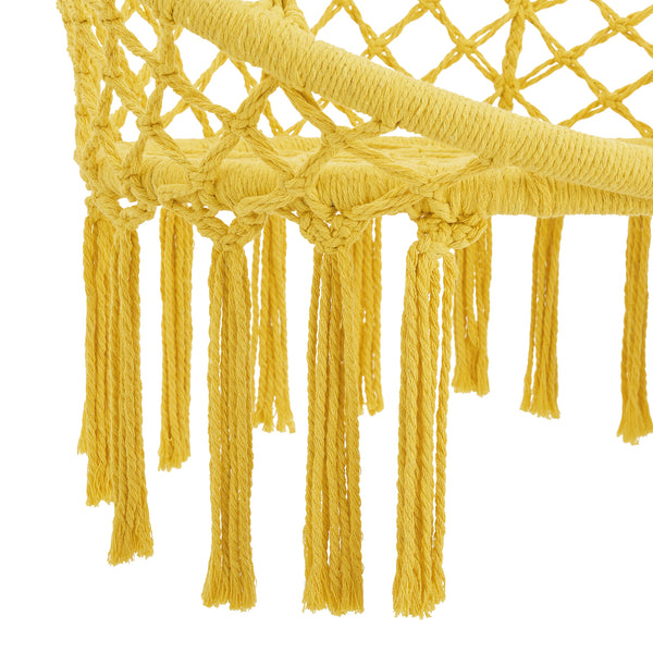 Silla colgante Jaina máx. 120 kg Amarillo [en.casa]