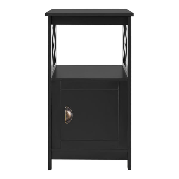 Mesa auxiliar Utajärvi Mesa de café 74x40x40cm Mesa de centro negra [en.casa]