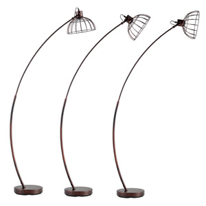 Lámpara de pie Portsmouth marrón óxido [lux.pro]