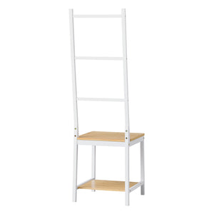 Mayordomo Juuka 133x40x42 cm Silla para ropa Bambú [en.casa]
