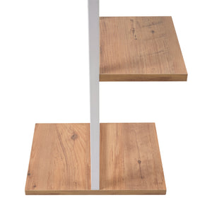 Estantería para plantas Blaabjerg Metal 90x35x26cm Blanco / aspecto nogal [en.casa]