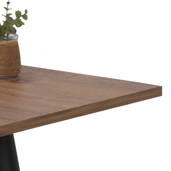 Mesa de centro Ballerup 50 x 45 x 45 cm Negro / aspecto nogal [en.casa]