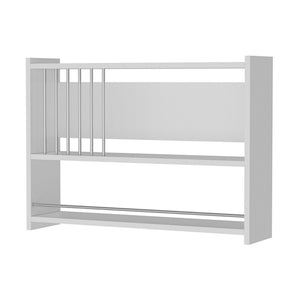 Estantería de pared Helsingør con 3 estantes Blanco [en.casa]